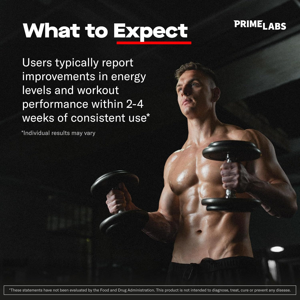 Prime Labs Testosterone Booster for Men, Supports Strength & Stamina Prime Test Blend with Tongkat Ali, Saw Palmetto & Nettle Root, Made in USA, 60 Caplets