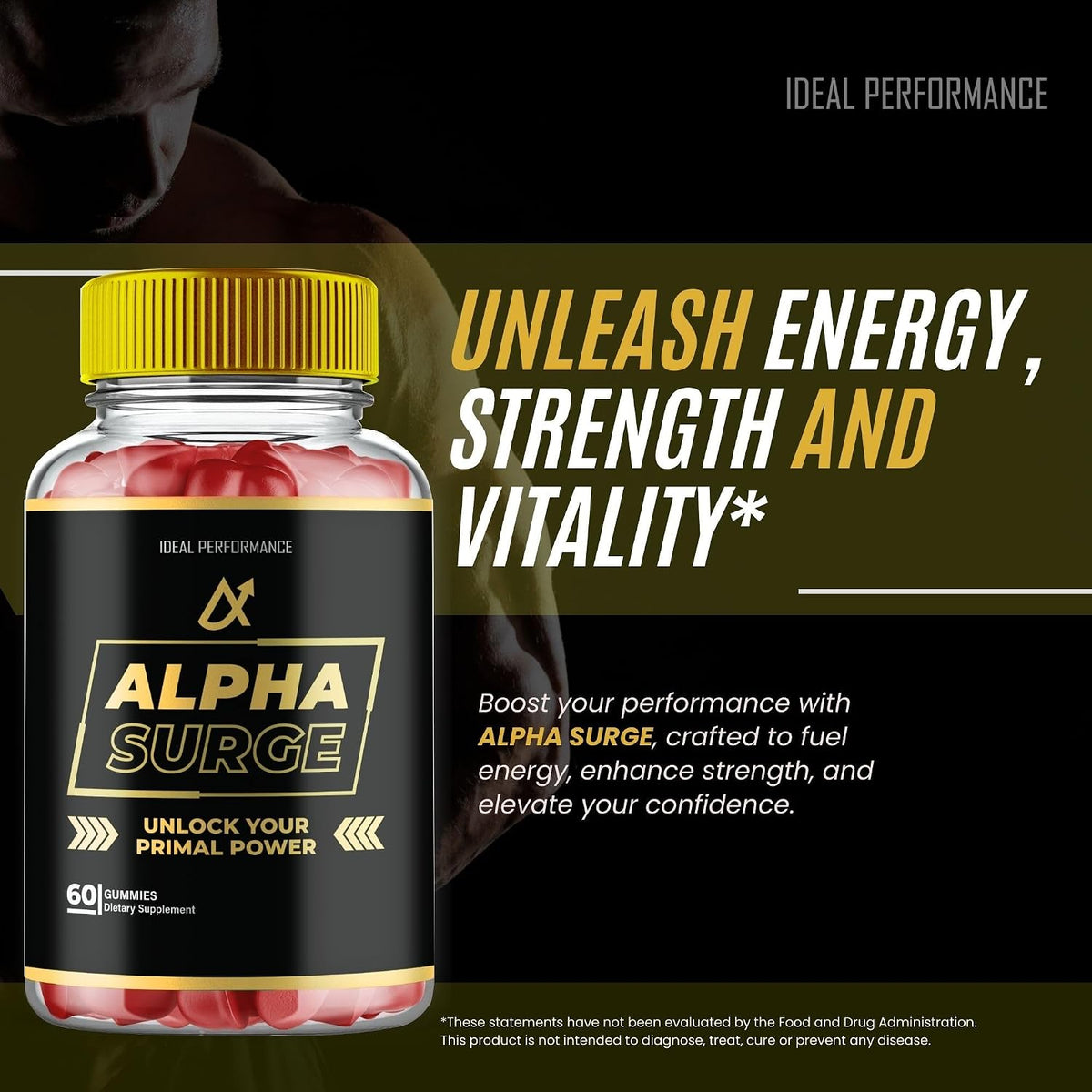Alpha Surge Max - Alpha Surge Gummies, Official Alpha Surge Gummies for Men - Maximum Strength Performance, All Natural Support Overall Health and Wellness, AlphaSurge Advanced Formula Support Gummy Reviews (2 Pack)