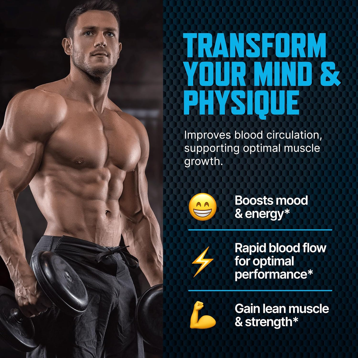 Testosterone Booster Gummies, Male Enhancing Supplement, Enlargement Gummies for Men , Male Enhancement Chews Energy, Strength, Stamina, Endurance, Performance, Natural Blue Berry Chews